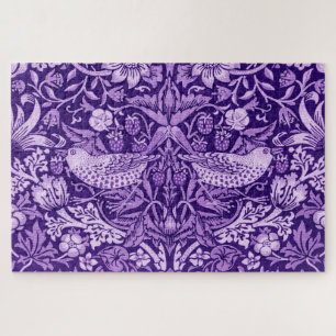 Strawberry Thief Paars, William Morris Legpuzzel