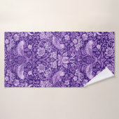 Strawberry Thief Purple, William Morris (Serviette de bain)