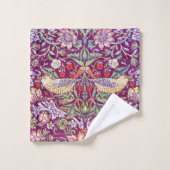 Strawberry Thief Red, William Morris (Gant de toilette)