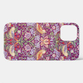 Strawberry Thief Red, William Morris Case-Mate iPhone Case (Achterkant (horizontaal))