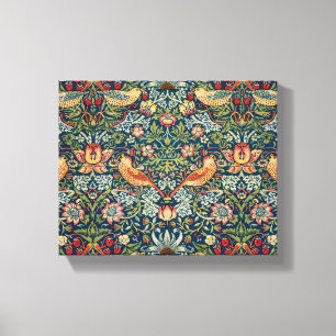 Strawberry Thief van William Morris Canvas Afdruk