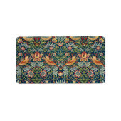 Strawberry Thief van William Morris Etiket (Voorkant)