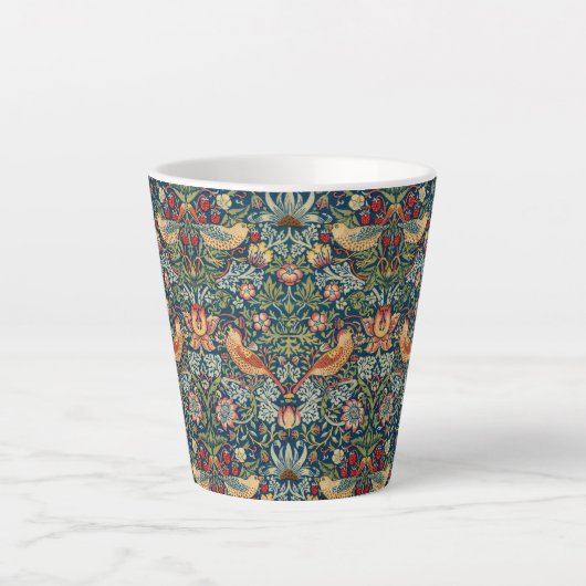 Strawberry Thief van William Morris Latte Mok (Voorkant)
