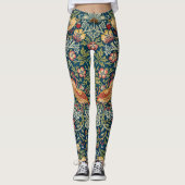 Strawberry Thief van William Morris Leggings (Voorkant)