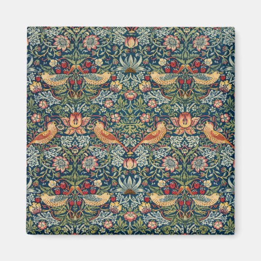 Strawberry Thief van William Morris Magneet (Voorkant)