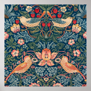 Strawberry Thief van William Morris Poster