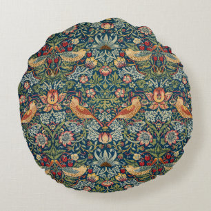 Strawberry Thief van William Morris Rond Kussen