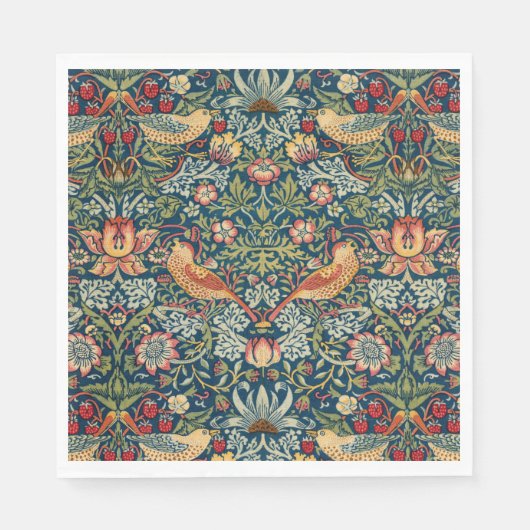 Strawberry Thief van William Morris Servet (Voorkant)