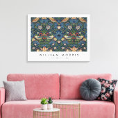 Strawberry Thief William Morris Canvas Afdruk (Insitu (Woonkamer))