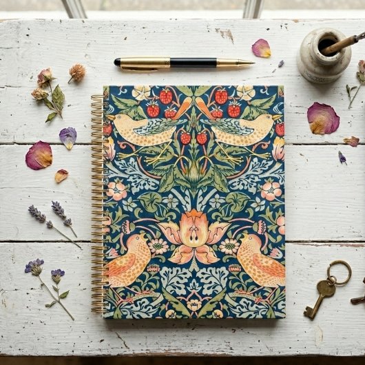 Strawberry Thief William Morris Colorful Planner
