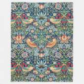 Strawberry Thief William Morris Fleece Deken (Voorkant)