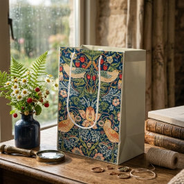 Strawberry Thief William Morris Gift Bag Medium Cadeauzakje