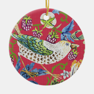 Strawberry Thief William Morris Keramisch Ornament