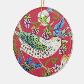 Strawberry Thief William Morris Keramisch Ornament (Links)