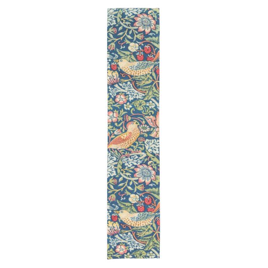 Strawberry Thief William Morris Korte Tafelloper (Voorkant)