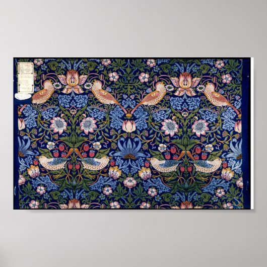 Strawberry Thief William Morris, Poster (Devant)