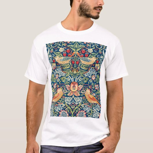 Strawberry Thief William Morris T-shirt (Voorkant)