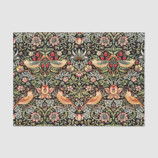 Strawberry Thief William Morris Tissue Paper Tissuepapier (Voorkant)