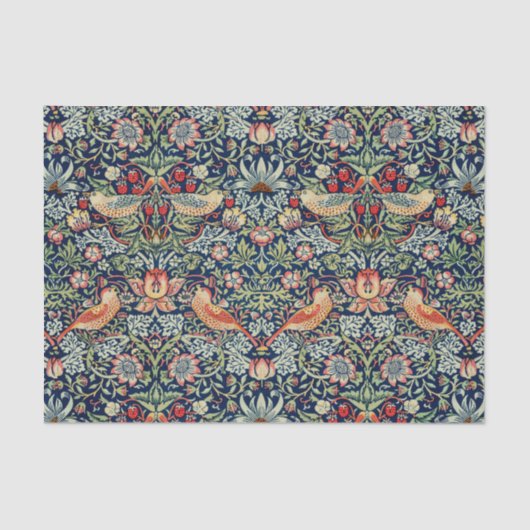 Strawberry Thief William Morris Tissuepapier (Voorkant)