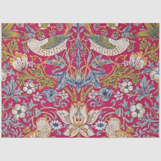 Strawberry Thief William Morris Tissuepapier (Voorkant)