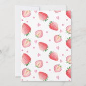 Strawberry Time Capsule Note Message Kaart (Achterkant)