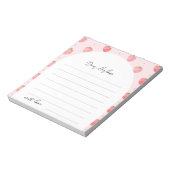 Strawberry Time Capsule Notepad Notitieblok (Gedraaid)