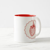 Strawberry Tweekleurige Koffiemok (Voorkant rechts)