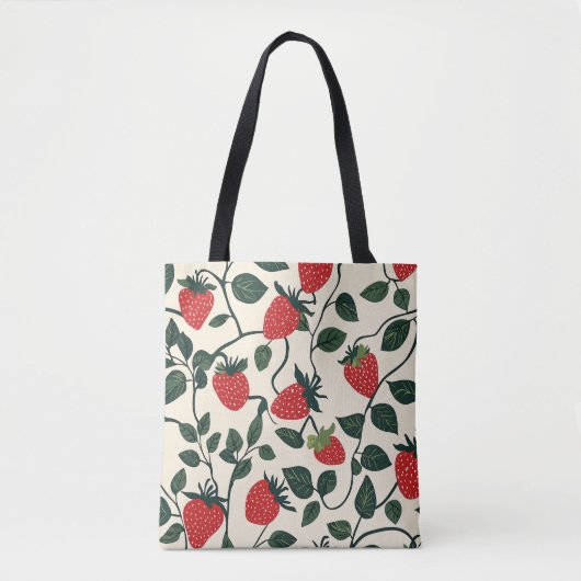 Strawberry Vine Pattern Draagtas (Voorkant)