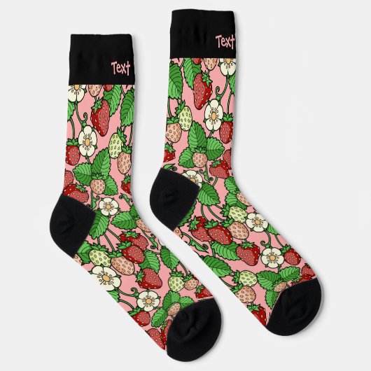 Strawberry Vine Pattern Socks Sokken (Rechts)