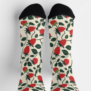 Strawberry Vine Pattern Sokken