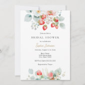 Strawberry Vines Vrijgezellenfeest Kaart (Voorkant)