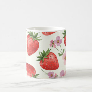 Strawberry Watercolor Mug Koffiemok