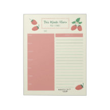 Strawberry Weekly Meal Kruidenier Planner