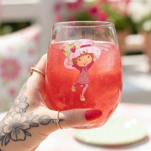 Strawberry Wijnglas Zonder Voet
