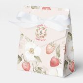 Strawberry Woodland Baby Shower Bedankdoosjes (Voorkant Zijde)