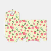 Strawberry Yellow Favor Box Bedankdoosjes (Uitgevouwen)