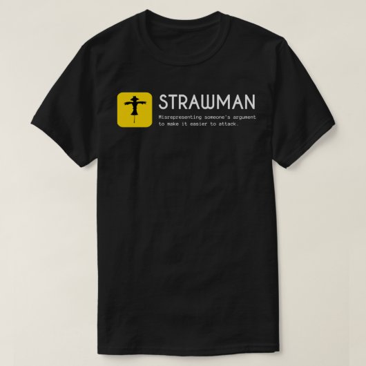 Strawman fallacies t-shirt (Design voorkant)
