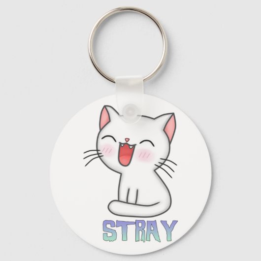 Stray Game - Stray - Stray Cat - Stray Cat Game! C Sleutelhanger (Voorkant)