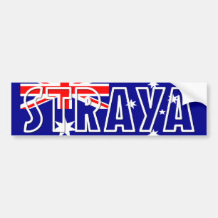 Straya Aussie Flag Bumpersticker