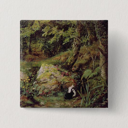 Straykonijnen Vierkante Button 5,1 Cm (Voorkant)