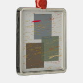 Streak Squares Metalen Ornament (Rechts)