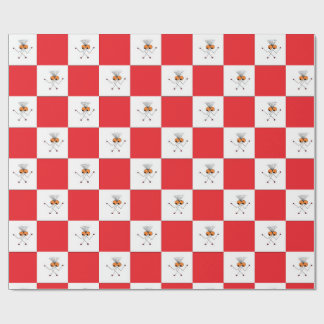 Streaky J Red Wrapping papier
