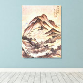 Stream and Mountain Korean Joseon Dynasty Folk Art Canvas Afdruk (Insitu (Houten vloer))