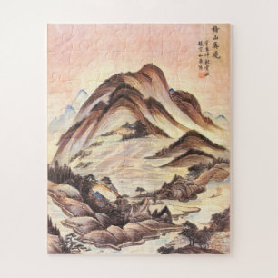 Stream and Mountain Korean Joseon Dynasty Folk Art Legpuzzel