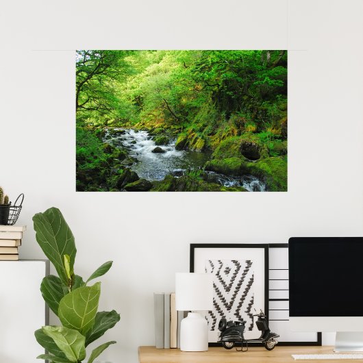 Stream in Springtime Poster (Thuiskantoor)