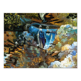 STREAM WATERFALL FOTO AFDRUK
