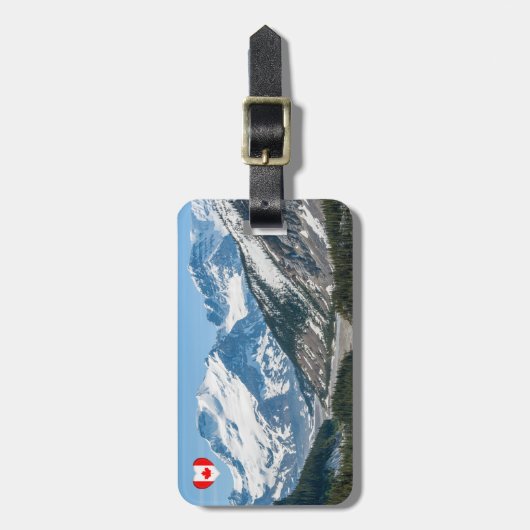 Streamen langs Icefields Parkway Highway 93 - Cana Bagagelabel (Voorkant verticaal)