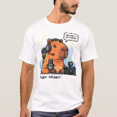 Streamer Capybara T-Shirt – Personalized Gamer App (Voorkant)