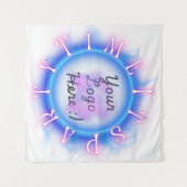 Streamer Feest Tijd Achtergrond Wandkleed (Voorkant (horizontaal))