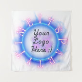 Streamer Feesttijd Achtergrond Wandkleed (Voorkant)